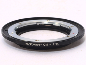 K&F Concept レンズ マウント アダプター オリンパス OMマウント レンズ → キヤノン EF マウント 変換 Olympus OM Canon EOS