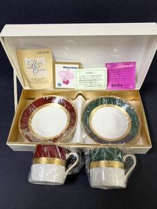 未使用品 Noritake ノリタケ HEMINGWAY ヘミングウェイ FITZGERALD フィッツジェラルド デミタスカップ&ソーサー コーヒー ペアーセット