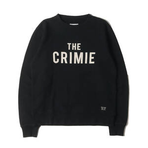 CRIMIE クライミー スウェット サイズ:M ブランドロゴ クルーネック スウェットシャツ (TSURIURAKE SWEAT) ブラック 黒 トップス