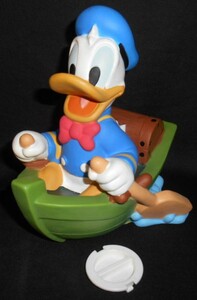 Disney ドナルドダック 貯金箱 ヴィンテージ ⇒ ディズニーキャラクタードール B-0994