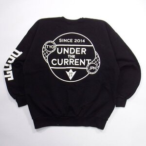 23aw DESCENDANT UNDER THE CURRE CREW NECK BLACK 3 ディセンダント クルーネックスウェット ブラック