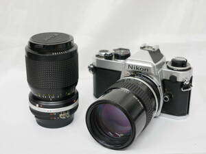 #3788 NIKON FE 135mm F2.8 35-105mm F3.5-4.5 ニコン 一眼レフフィルムカメラ