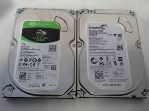 ★Seagate HDD 3.5インチ 1TB×2台 健康状態『正常』！★