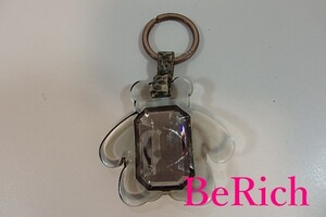 フルラ FURLA キーホルダー キャンディ チャーム クマ グレー クリア プラスチック ストーン ベア アクセサリー 小物【中古】sh675