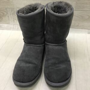 保管品 UGG australia クラシック ショートムートンブーツ S/N 5825 グレー 25cm