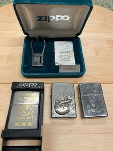 古いZIPPO まとめて4個セット Zippo オイルライター ジッポー セブンスター LARKiNS（ラーキンス）限定 シリアル付き 特別限定品 ジャンク