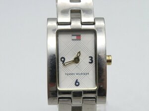 \1◆稼働◆ TOMMY HILFIGER T00198 シルバー クオーツ レディース 腕時計 S42617