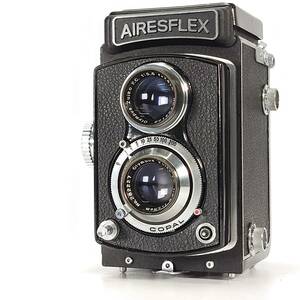 シャッターOK AIRESFLEX 二眼レフ フィルムカメラ OLYMPUS ZUIKO F.C. 7.5cm F3.5 オリンパス アイレスフレックス 現状品