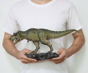 Nanmu 本心楠改 1/35 サイズ ティラノサウルス レックス King Ｔ-REX 肉食 恐竜 43.5cm級 塗装済 台座(永遠の王-DX版(台座と人形付き)