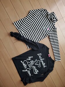 シスタージェニー★130★ロングTシャツセット★タートルネック秋冬物ストレッチ生地