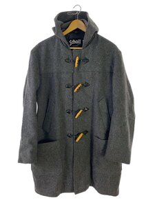 Schott◆ダッフルコート/40/ウール/GRY/グレー/無地