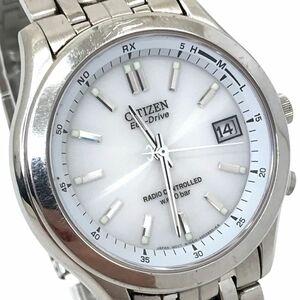 美品 CITIZEN シチズン FORMA フォルマ Eco-Drive エコドライブ 腕時計 FRD59-2392 電波ソーラー アナログ ラウンド カレンダー 動作確認済