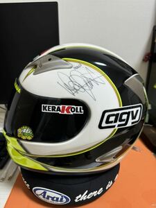 バレンティーノロッシ 直筆サイン入り AGV ti-tech ヘルメット motogp yamaha Valentino Rossi