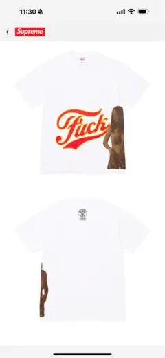 【本日限定販売】24FW W13 Supreme Fuck Tシャツ ホワイト