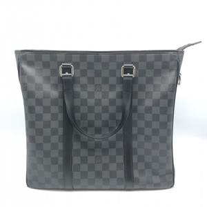 【中古】LOUIS VUITTON タダオ N51192 ダミエ グラフィット ブラック グレー ルイ・ヴィトン[240010445454]