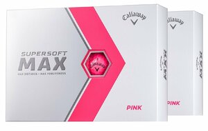 ★キャロウェイ★2023モデル★SUPERSOFT MAX ボール★ピンク★2ダース★日本正規品★