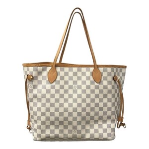 LOUIS VUITTON ルイヴィトン トートバッグ ネヴァーフルMM ダミエアズール N51107 アイボリー 【中古品】 22409K332