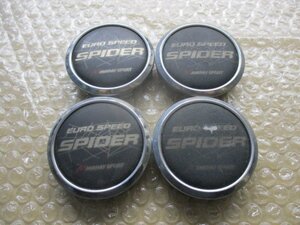 MANARAY SPORT マナレイ スポーツ Euro Speed ユーロスピード SPIDER スパイダー アルミホイール用 中古センターキャップ 4個/4枚