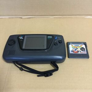 GAMEGEAR　ゲームギア　SEGA　セガ　レトロゲーム機　ジャンク品　ソフト付き　ソニックドリフト