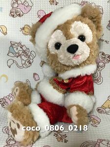 ♪TDS 2009年 クリスマス ダッフィー ぬいぐるみ ポーチ 中国製 オープンマウス タグなし【未使用】販売終了品