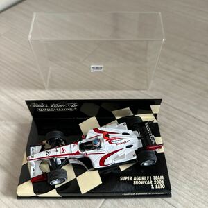 【A0236-10】『1/43 ミニチャンプス ホンダ SUPER AGURI F1 TEAM SHOWCAR 2006 T.SATO #22』 モデルミニカー レーシングカー