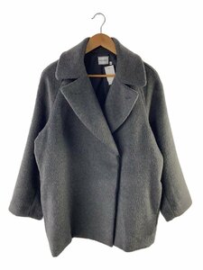 MOUSSY◆コート/1/ポリエステル/グレー/010GAS30-5460/BIG COLLAR MINI COAT