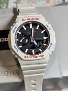 中古美品★G-SHOCK★ジーショック★トリコロールデザイン★GMA-S2100WT-7A1DR★アナデジ★クォーツ