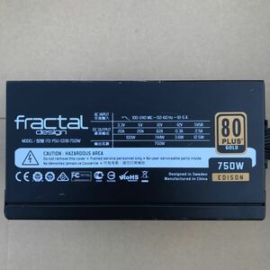 【中古】Fractal design FD-PSU-ED1B-750W 電源BOX B9-6