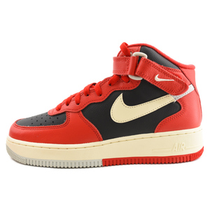 NIKE ナイキ Air Force 1 Mid Split エアフォース1 ミッドスプリッド ミドルカットスニーカー ブラック/レッド US6.5/24.5cm DZ2554-001