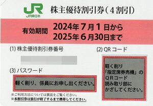 ☆JR東日本株主優待券(4割引)10枚セット 2025年6月30日まで 送料込☆