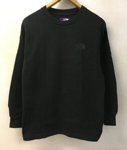 ◆THE NORTH FACE ノースフェイス パープルレーベル 8oz L/S Logo Tee ロンT Tシャツ 黒 サイズXS NT3072N　フェード薄れあり