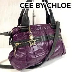 CEE BY CHLOE ⭐️良品⭐️2way ショルダーバッグ　パテントレザー