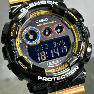 美品 CASIO G-SHOCK カシオ Gショック Crazy Colors クレイジーカラーズ GD-120CS-1JF 腕時計 クオーツ アナログ デジタル カレンダー