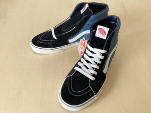 26cm ネイビー ホワイト バンズ スケハイ VANS SK8-HI NAVY US8/26cm VN000D5INVY