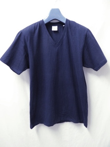 SBTRACT サブトラクト　新品未使用　V neck tee shorts NAVY 2サイズ