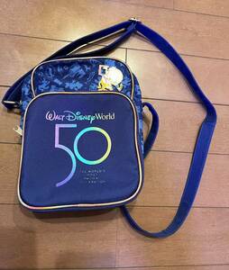 ■美品　ディズニー　50周年　最終特価　500円スタート　記念　バッグ　小物入れ　ポーチ　　ミッキー　ランド　シー