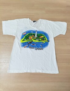 Double Bull　Tシャツ　ニューカレドニア　アメデ島　Phare Amedee NOUMEA　双牛40　中国製　