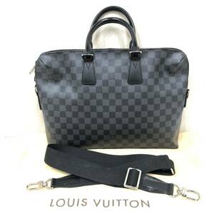 【LOUIS VUITTON】ルイヴィトン★ブリーフケース ビジネスバッグ ショルダー PDJ ダミエグラフィット ポルトドキュマンジュール N48224 07