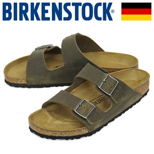 BIRKENSTOCK (ビルケンシュトック) 1027022 ARIZONA アリゾナ オイルドレザーサンダル FADED KHAKI レギュラー幅 BI336 42-約27.0cm