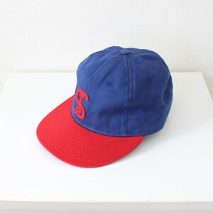 EBBETS FIELD FLANNELS エベッツフィールド キャップ USA製 カシラ別注品 青×赤 （w-7420326）