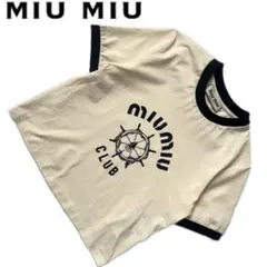 miumiu ミュウミュウ マリン　Tシャツ　リンガー　レディース　ショート丈