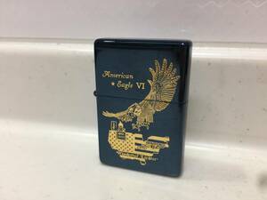 Zippo　ジッポー　American Eagle　VI　アメリカン　イーグル　ブルーチタン　1994年製　未使用　　　T413　　　　KJ1