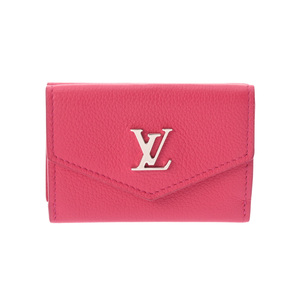 LOUIS VUITTON ルイヴィトン ポルトフォイユ ロックミニ ホットピンク M82435 レディース レザー 三つ折り財布 Aランク 中古 銀蔵