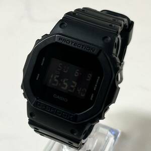 【人気モデル】 実働 CASIO G-SHOCK DW-5600BB カシオ Gショック デジタル 5600 反転文字盤 メンズ 腕時計 ウォッチ マットブラック 稼働品