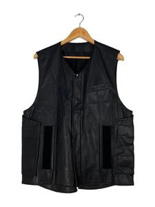 stein◆FAKE LEATHER VEST/ベスト/S/フェイクレザー/ブラック/ST.229