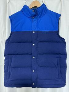 Patagonia パタゴニア size M メンズ BIVY DOWN VEST 27585FA13 ダウンベスト ブルー x ネイビー ベスト ダウン アウトドア