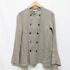 OLD JOE&CO. オールドジョー STAND COLLAR MECHANIC JACKET 211OJ-JK09 麻 リネン スタンドカラー ジャケット グレー サイズ38