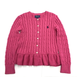 ◆POLO RALPH LAUREN ポロラルフローレン カーディガン S/P◆ ピンク キッズ トップス 子供服