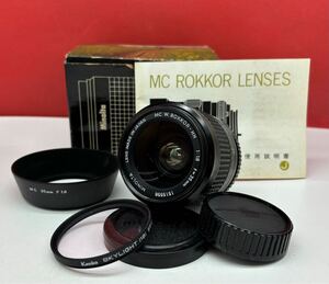 # MINOLTA MC W.ROKKOR-HH F1.8 35mm カメラ レンズ 単焦点 マニュアルフォーカス ミノルタ