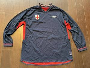 ＜アンブロ/UMBRO＞海外企画リバーシブル2002年製オールド イングランドサッカーシャツ